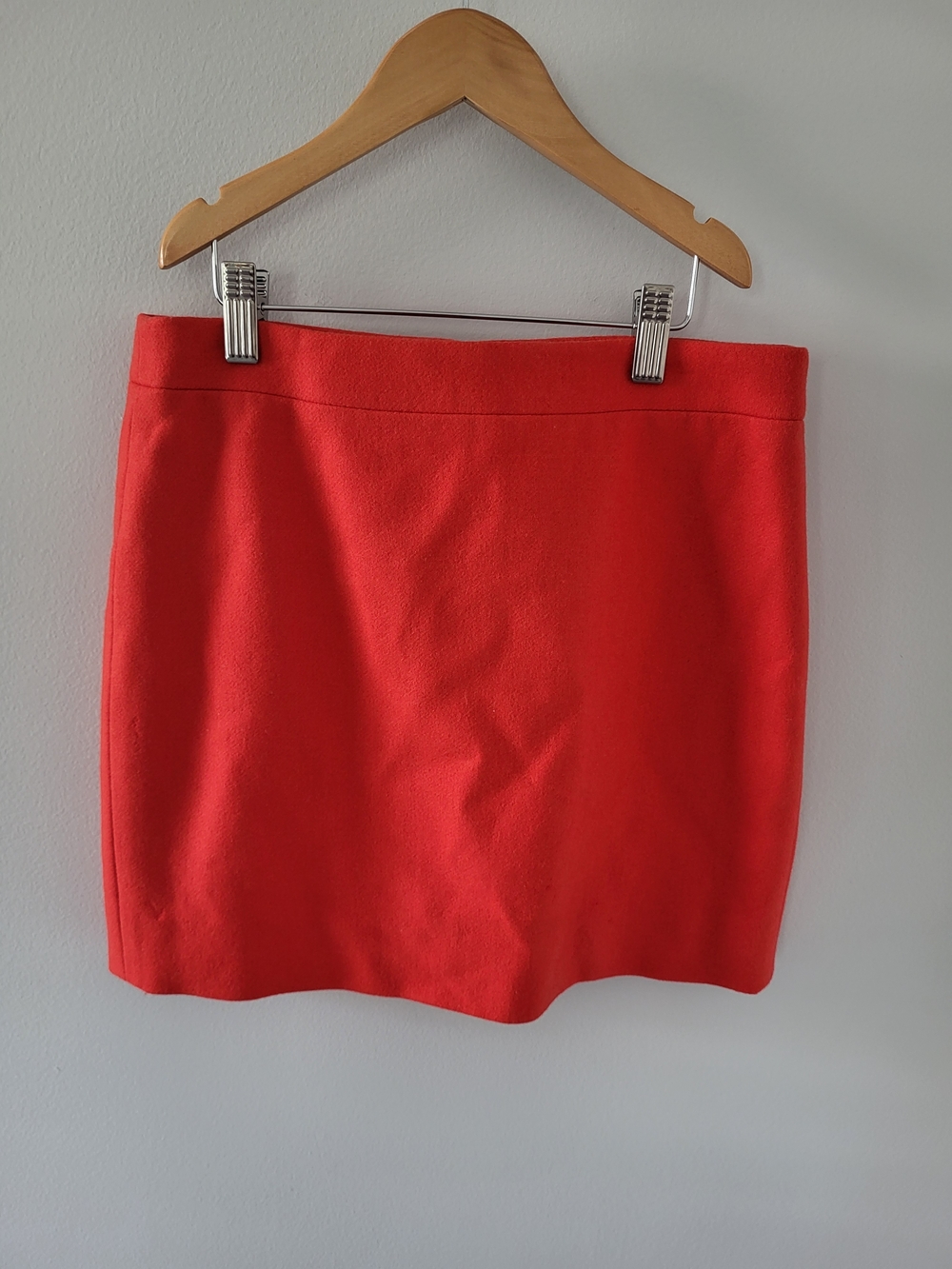 J. Crew Bright Red Mini Skirt